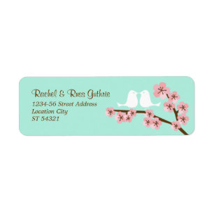 Minze Grün & Rosa Kirschblossom Moderne Hochzeit
