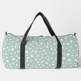 Minze, grüne Dalmatiner, Dalmatiner Punkte, gepunk Duffle Bag