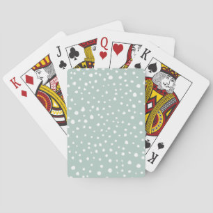 Minze, grüne Dalmatiner, Dalmatiner Punkte, gepunk Spielkarten