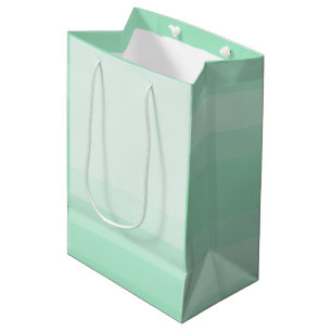 Minze grüne Farbe Moderne Elegante trendige Vorlag Mittlere Geschenktüte