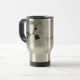 Minze Grüne Lovebirds Personalisierte Reiseumarmun Reisebecher