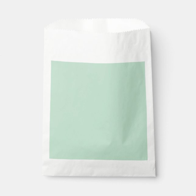 Minze Grüne Minimalistische Gastgeschenk-Taschen Geschenktütchen (Vorderseite)