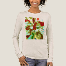 Minze Grüne Olive Abstrakt Fantasy Blume Tri-Blend Shirt