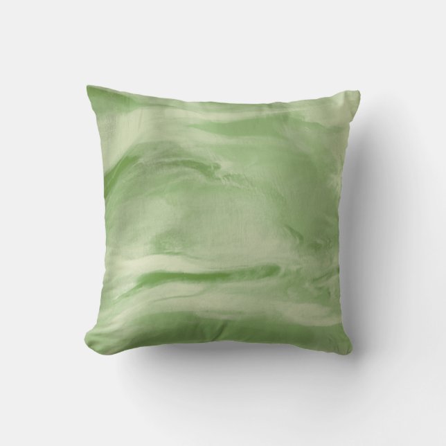 Minze grüne Pattern Kissen (Vorderseite)