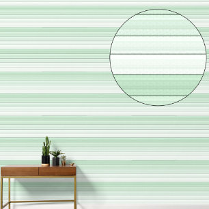 Minze Grünstreifen Minimalistische moderne Pastell Tapete