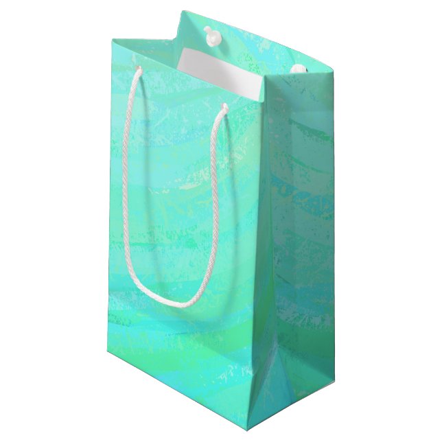 Minze Ice Kleine Geschenktüte (Vorderseite Schrägansicht)