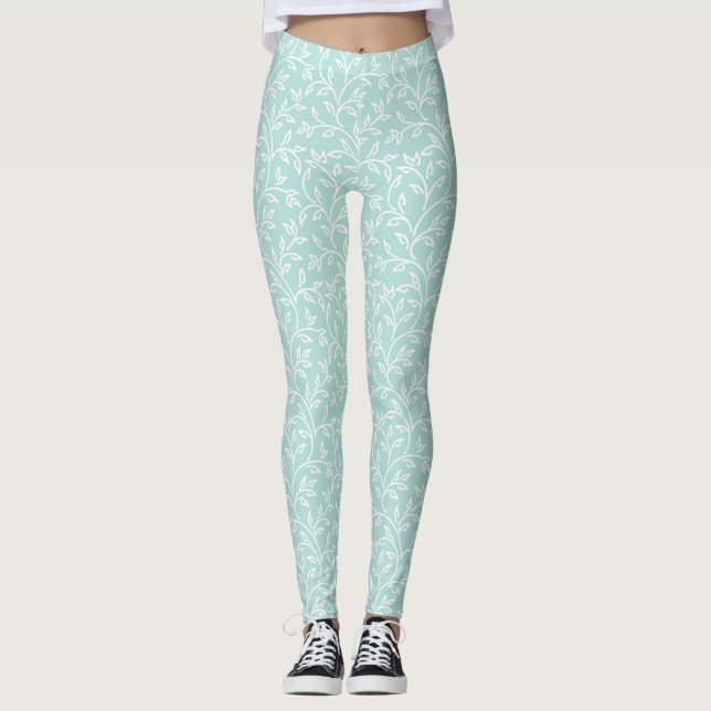 Minze Leaf Frauen Leggings (Vorderseite)