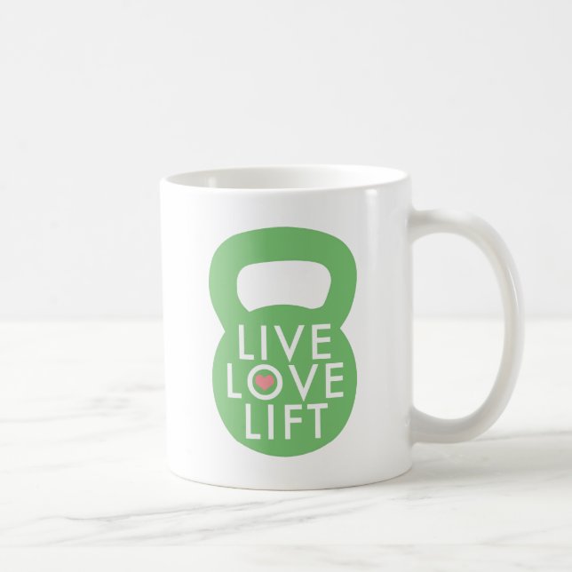 Minze "LiveLiebe-Aufzug " Kaffeetasse (Rechts)