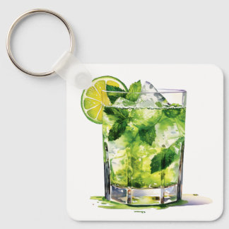 Minze Mojito mit Limon Schlüsselanhänger