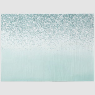 Minze Ombre Glitzer Seidenpapier