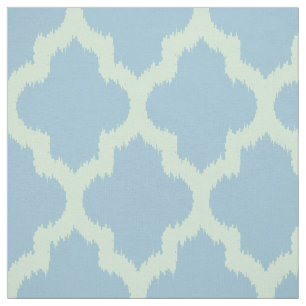 Minze Quatrefolie Ikat mit benutzerdefiniertem, bl Stoff