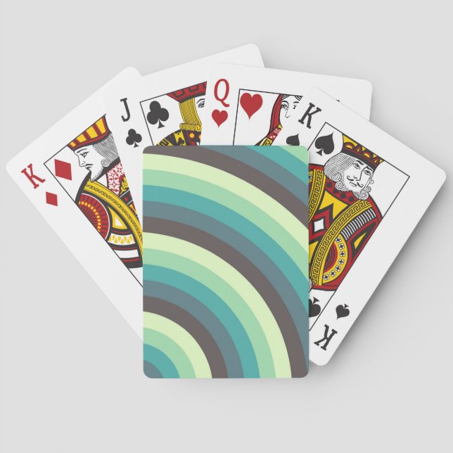 Minze Ripple Fade Spielkarten (Rückseite)