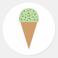 Minze Schokolade Chip Ice Creme Cone