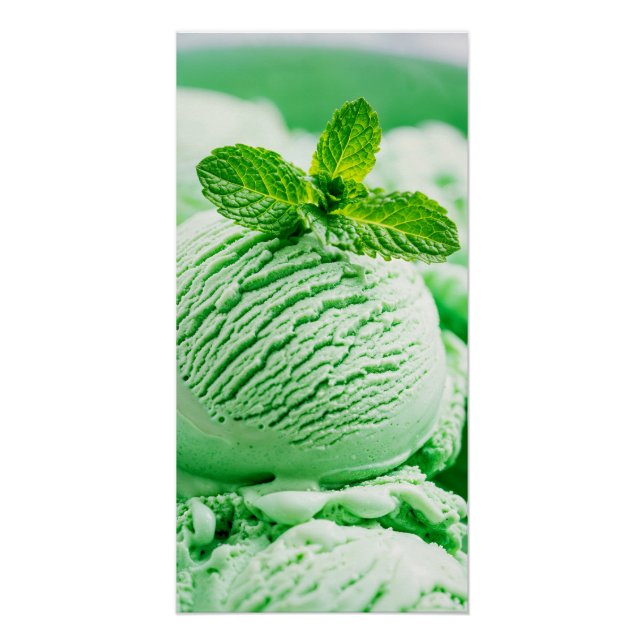 Minze Schokolade Chip Ice Creme Poster (Vorderseite)