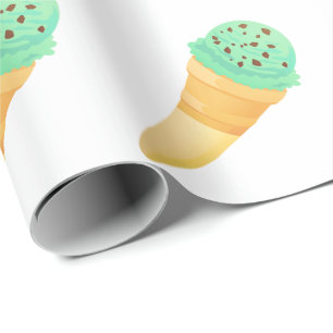 Minze Schokoladeneis Geschenkpapier