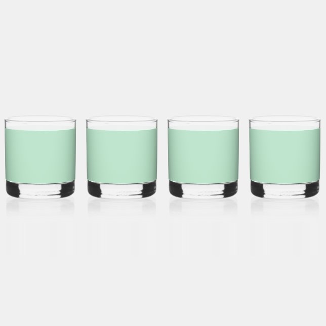 Minze Set aus lackiertem, individualisierbarem Gla Whiskyglas (Vorderseite)