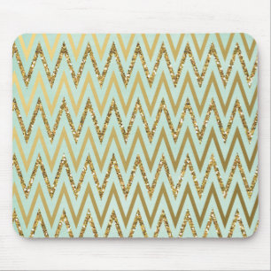 Minze u. Gold Zickzack Mousepad