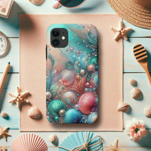 Minze und Korallenmeeresmuscheln Ozean Bliss Case-Mate iPhone Hülle