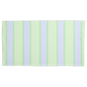 Minze und Periwinkle Pastellstreifen Pillowcase Kissenbezug