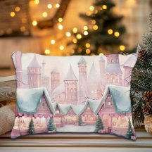 Minze und rosa Gemütlicher Weihnachtsmarkt - Winte