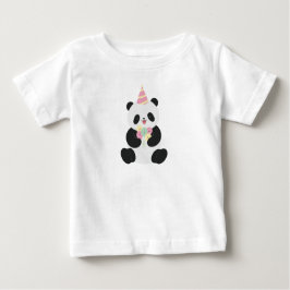 Minze und rosa Panda-Design Baby T-shirt