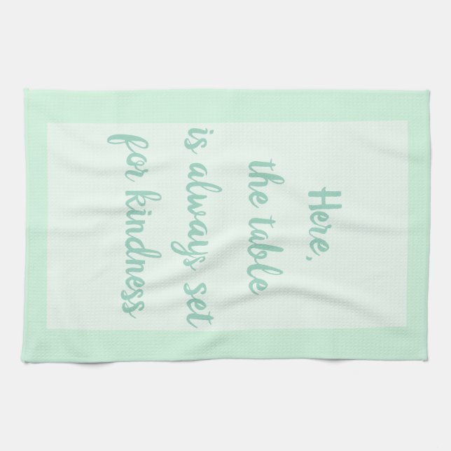 Minze - weiß geschirrtuch (Horizontal)