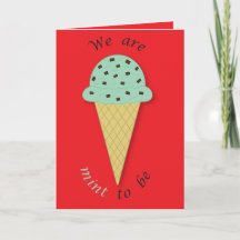Minze zu sein Valentine Niedlich Pub Ice Creme