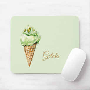 Minzeiscreme-Gelato-Geburtstag  Mousepad