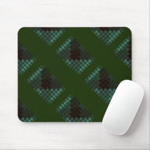 Minzeknopf oder Grube auf Waldgrün, Formen Mousepad