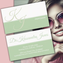 Minzgrün Minimalistische Handschrift Schlicht