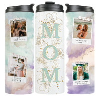 Minzgrüne Mutter Foto Kaffee Reisebecher Tasse