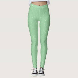 Minzgrüne Streifen und moderne Öko Leggings