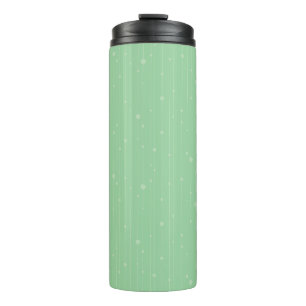 Minzgrüne Streifen und moderne Öko Thermosbecher