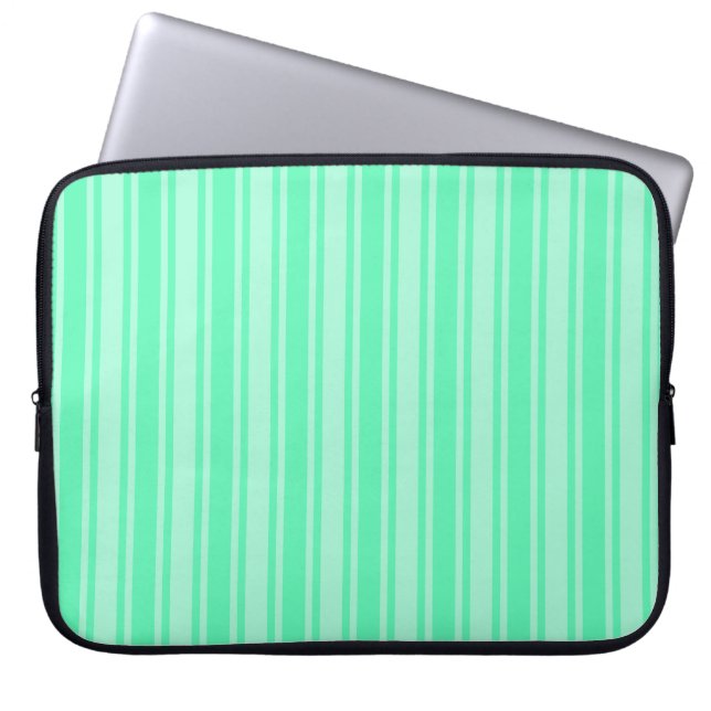 Minzgrüne Süßigkeiten Laptopschutzhülle (Vorderseite)