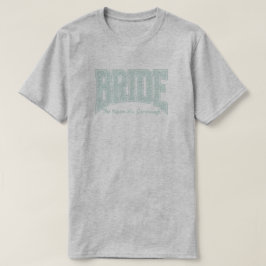 Minzige kleine Floral-BRAUT Verlobung T-Shirt