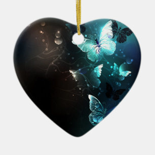 Minznachtfalter Keramik Ornament