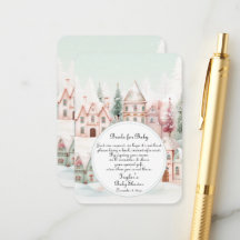 Minzrosa Wintermärchenduschbücher für Baby