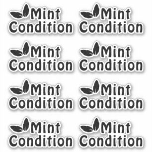 Minzzustand abziehen aufkleber