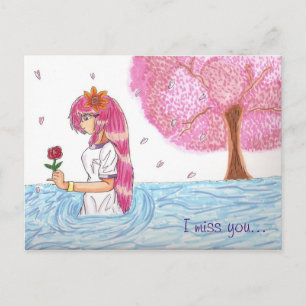 Mio.'s Vermisst Heart Postcard Postkarte