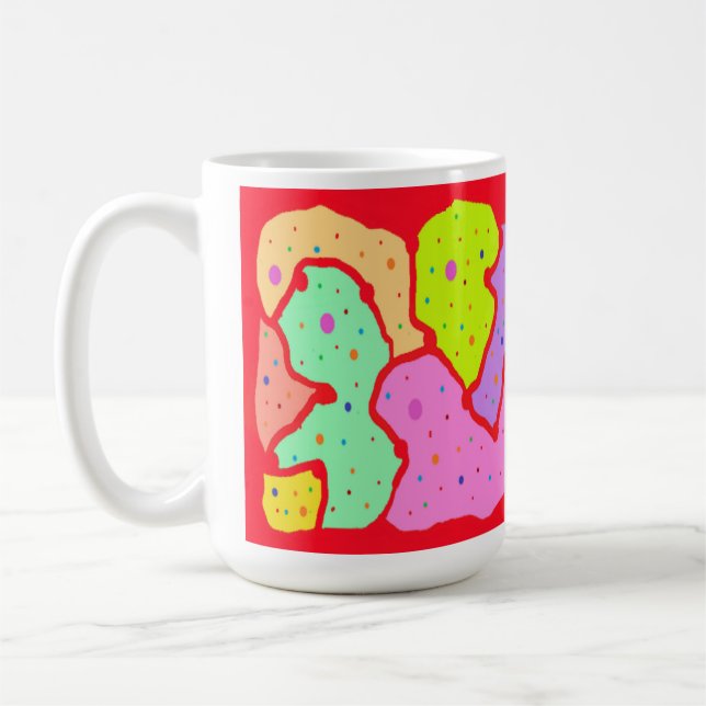 MIP MAP MOP ART DESIGN ABSTRAKTER FUN KAFFEETASSE (Links)
