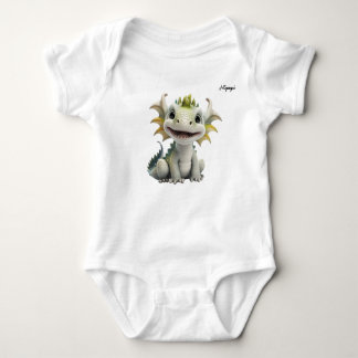 Mipupi White Dragon Baby Strampler