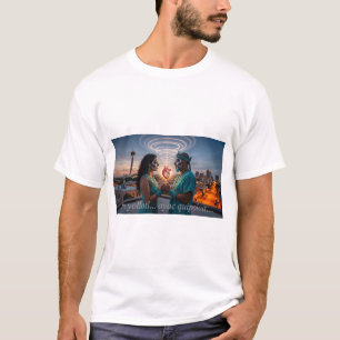 Miquiztli Calavera Étreinte - T-Shirt