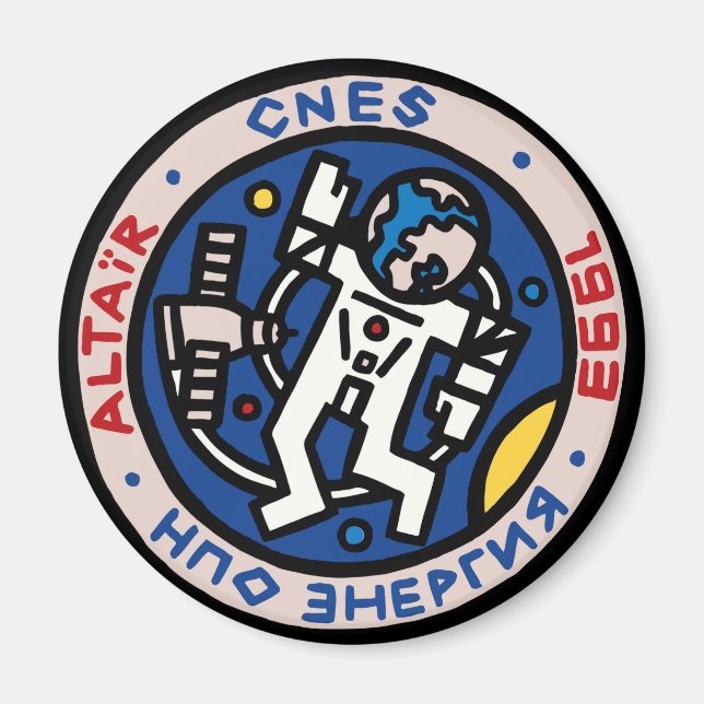 Mir-Altair-Mission-Patch-Logo Magnet (Vorne)