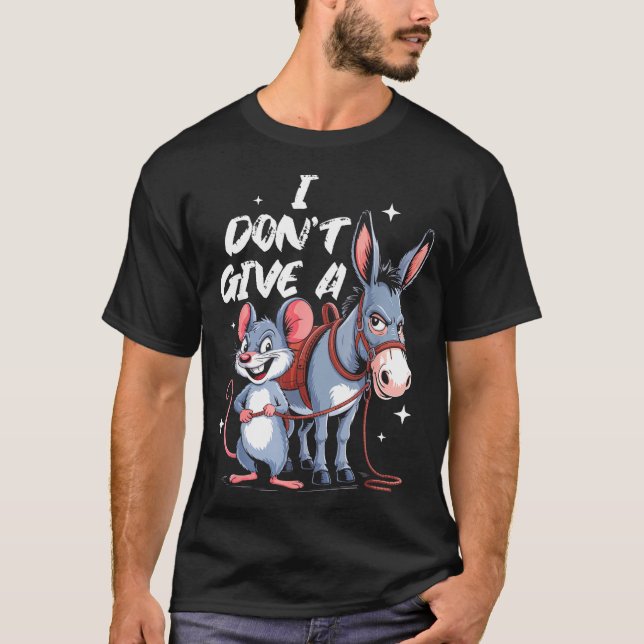 Mir Doch Egal Maus & Lustig  T-Shirt (Vorderseite)