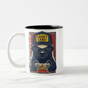 Mir egal - Honey Badger Gamer Design, Cowboy c Zweifarbige Tasse