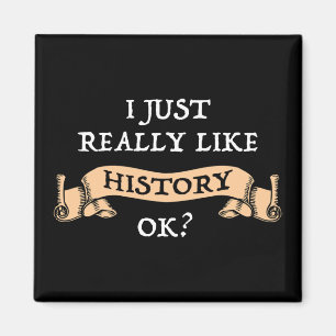Mir gefällt die Geschichte einfach gut? Funny Hist Magnet