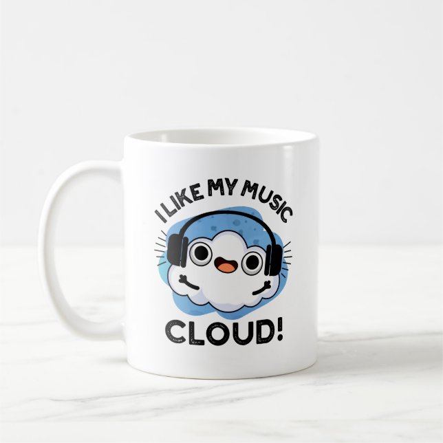 Mir gefällt mein Cloud Funny Weather Pub Kaffeetasse (Links)