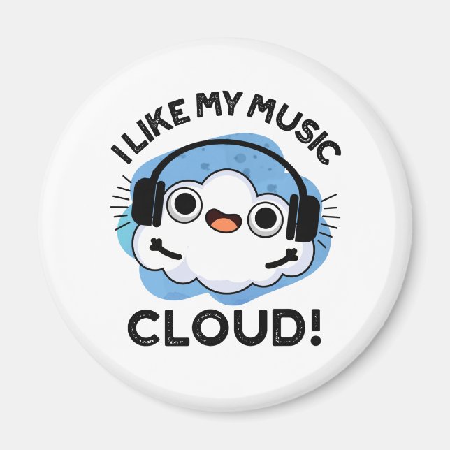 Mir gefällt mein Cloud Funny Weather Pub Magnet (Vorne)