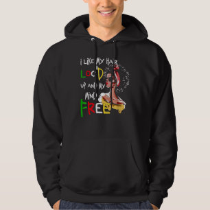 Mir gefällt mein Haarloc aufstehen und meine geile Hoodie