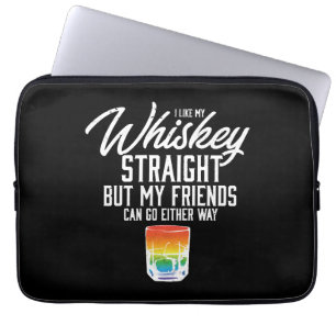 Mir gefällt mein Whiskey gerade LGBT Rainbow Prix Laptopschutzhülle